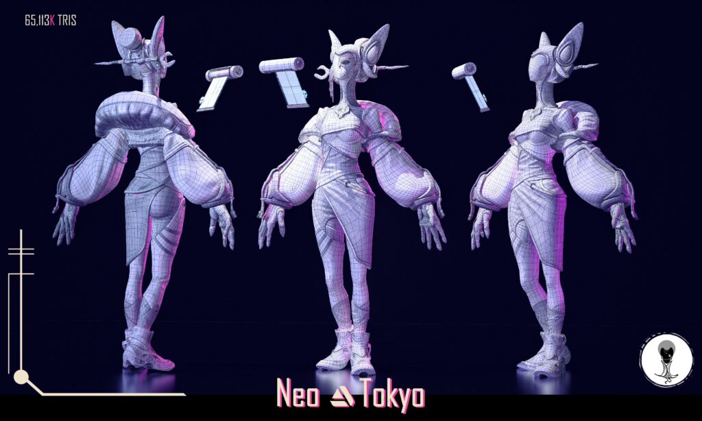 Blue Night Project - Neo Tokyo Artstation Challenge — Clara L. Vegel