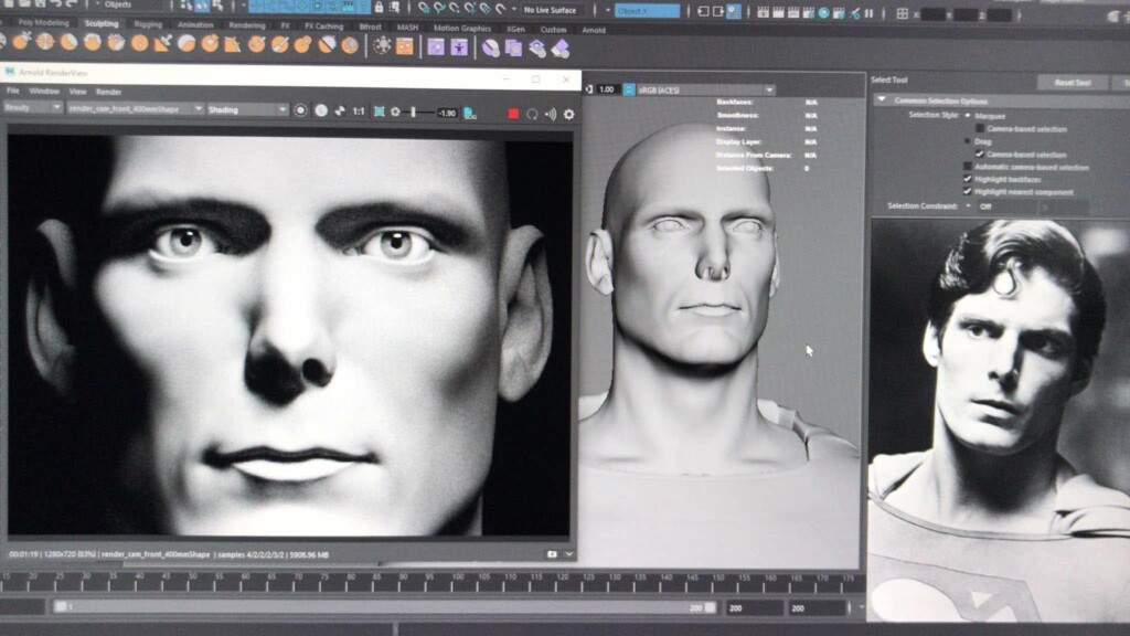 Superman, progetto di Danilo Caliro, aggiornamento del work in progress